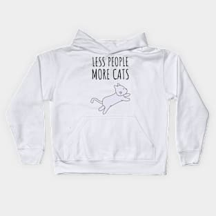 Less People More Cats Kids Hoodie